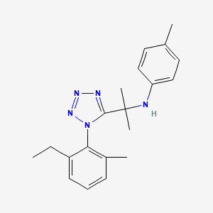 molecular formula C20H25N5 B14968726 N-{2-[1-(2-ethyl-6-methylphenyl)-1H-tetrazol-5-yl]propan-2-yl}-4-methylaniline 