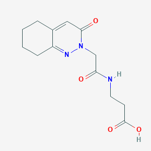 molecular formula C13H17N3O4 B14968752 3-({2-[3-oxo-5,6,7,8-tetrahydro-2(3H)-cinnolinyl]acetyl}amino)propanoic acid 