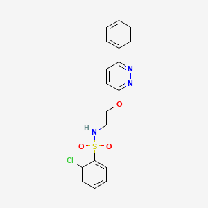 2-chloro-N-(2-((6-phenylpyridazin-3-yl)oxy)ethyl)benzenesulfonamide