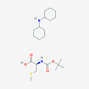 molecular formula C21H40N2O4S B1496877 L-Cysteine, N-[(1,1-dimethylethoxy)carbonyl]-S-methyl-, compd. with N-cyclohexylcyclohexanamine (1:1) 