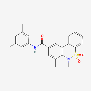 molecular formula C23H22N2O3S B14968803 N-(3,5-dimethylphenyl)-6,7-dimethyl-6H-dibenzo[c,e][1,2]thiazine-9-carboxamide 5,5-dioxide 