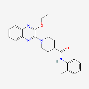 molecular formula C23H26N4O2 B14968817 1-(3-ethoxyquinoxalin-2-yl)-N-(2-methylphenyl)piperidine-4-carboxamide 