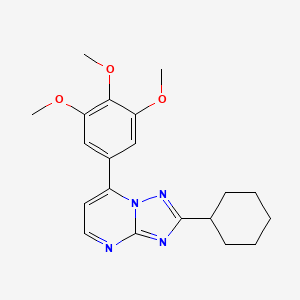 2-Cyclohexyl-7-(3,4,5-trimethoxyphenyl)[1,2,4]triazolo[1,5-a]pyrimidine