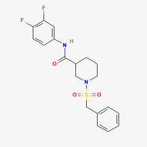 1-(benzylsulfonyl)-N-(3,4-difluorophenyl)piperidine-3-carboxamide