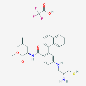 molecular formula C29H34F3N3O5S B149689 GGTI298 Trifluoroacetate CAS No. 1217457-86-7