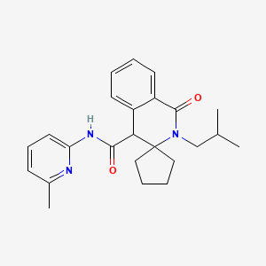 2'-isobutyl-N-(6-methylpyridin-2-yl)-1'-oxo-2',4'-dihydro-1'H-spiro[cyclopentane-1,3'-isoquinoline]-4'-carboxamide