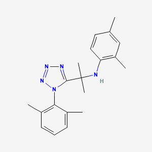 N-{2-[1-(2,6-dimethylphenyl)-1H-tetrazol-5-yl]propan-2-yl}-2,4-dimethylaniline