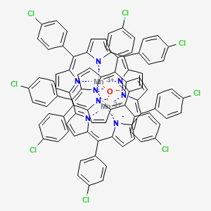 molecular formula C88H48Cl8Mn2N8O B1496899 manganese(III)meso-tetrakis(4-chlorophenyl)porphine-|I-oxodimer 