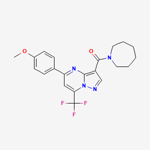 3-(Azepan-1-ylcarbonyl)-5-(4-methoxyphenyl)-7-(trifluoromethyl)pyrazolo[1,5-a]pyrimidine