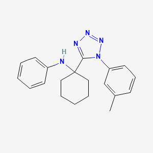 N-{1-[1-(3-methylphenyl)-1H-tetrazol-5-yl]cyclohexyl}aniline