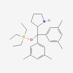 molecular formula C27H41NOSi B1496902 (2S)-2-[Bis(3,5-dimethylphenyl)[(triethylsilyl)oxy]methyl]pyrrolidine 