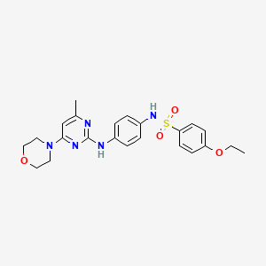 4-ethoxy-N-(4-((4-methyl-6-morpholinopyrimidin-2-yl)amino)phenyl)benzenesulfonamide