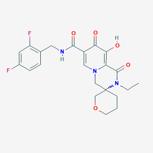 (S)-N-(2,4-difluorobenzyl)-2'-ethyl-9'-hydroxy-1',8'-dioxo-1',2,2',4,4',5,6,8'-octahydrospiro[pyran-3,3'-pyrido[1,2-a]pyrazine]-7'-carboxamide