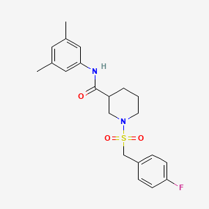 N-(3,5-dimethylphenyl)-1-[(4-fluorobenzyl)sulfonyl]piperidine-3-carboxamide