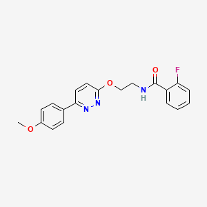 molecular formula C20H18FN3O3 B14969070 2-fluoro-N-(2-{[6-(4-methoxyphenyl)pyridazin-3-yl]oxy}ethyl)benzamide 