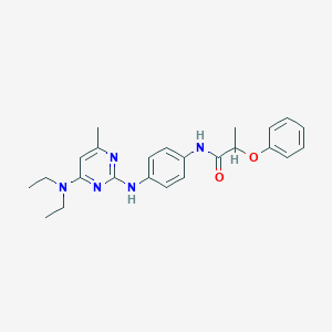 N-(4-((4-(diethylamino)-6-methylpyrimidin-2-yl)amino)phenyl)-2-phenoxypropanamide