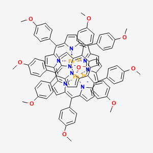 molecular formula C96H72Fe2N8O9 B1496909 Iron(3+);oxygen(2-);5,10,15,20-tetrakis(4-methoxyphenyl)porphyrin-22,24-diide 