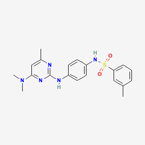 N-(4-((4-(dimethylamino)-6-methylpyrimidin-2-yl)amino)phenyl)-3-methylbenzenesulfonamide