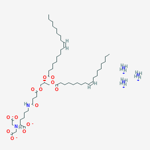 14,18-Dioxa-3,9-diazahexatriacont-27-enoic acid, 4-carboxy-3-(carboxymethyl)-10,13,19-trioxo-16-[[(9Z)-1-oxo-9-octadecenyl]oxy]-, triammonium salt, (16R,27Z)-