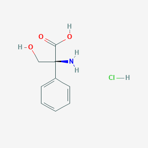 molecular formula C9H12ClNO3 B1496913 (S)-2-amino-3-hydroxy-2-phenylpropanoic acid hydrochloride 