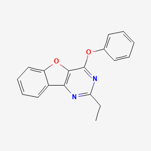 2-Ethyl-4-phenoxy[1]benzofuro[3,2-d]pyrimidine