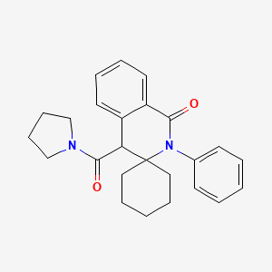 2'-phenyl-4'-(pyrrolidin-1-ylcarbonyl)-2'H-spiro[cyclohexane-1,3'-isoquinolin]-1'(4'H)-one