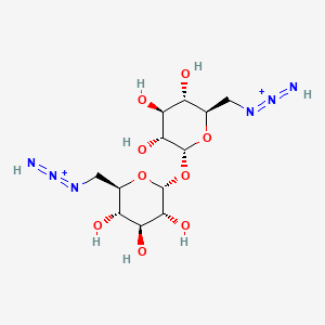 molecular formula C12H22N6O9+2 B1496920 6,6'-二叠氮-6,6'-二去氧海藻糖 CAS No. 18933-88-5