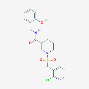 1-[(2-chlorobenzyl)sulfonyl]-N-(2-methoxybenzyl)piperidine-3-carboxamide