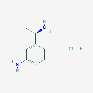 molecular formula C8H13ClN2 B1496931 (R)-3-(1-aminoethyl)aniline hydrochloride 