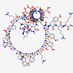 molecular formula C196H292N50O56S6 B1496948 H-Cys(1)-Ile-Gly-Glu-Gly-Val-Pro-Cys(2)-Asp-Glu-Asn-Asp-Pro-Arg-Cys(3)-Cys(1)-Ser-Gly-Leu-Val-Cys(2)-Leu-Lys-Pro-Thr-Leu-His-Gly-Ile-Trp-Tyr-Lys-Ser-Tyr-Tyr-Cys(3)-Tyr-Lys-Lys-OH 