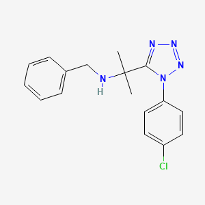 N-benzyl-2-[1-(4-chlorophenyl)-1H-tetrazol-5-yl]propan-2-amine