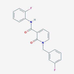 1-(3-fluorobenzyl)-N-(2-fluorophenyl)-2-oxo-1,2-dihydropyridine-3-carboxamide