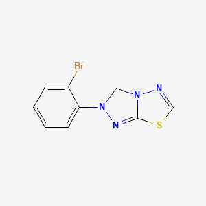 molecular formula C9H7BrN4S B1496965 2-(2-bromophenyl)-3H-[1,2,4]triazolo[3,4-b][1,3,4]thiadiazole 