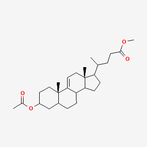 molecular formula C27H42O4 B1496974 (R)-Methyl 4-((3R,5R,8S,10S,13R,14S,17R)-3-acetoxy-10,13-dimethyl-2,3,4,5,6,7,8,10,12,13,14,15,16,17-tetradecahydro-1H-cyclopenta[a]phenanthren-17-yl)pentanoate 
