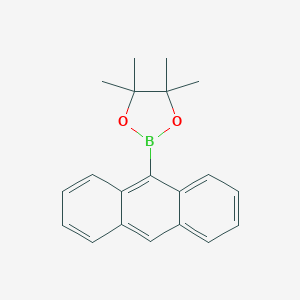 molecular formula C20H21BO2 B149698 2-(Anthracène-9-yl)-4,4,5,5-tétraméthyl-1,3,2-dioxaborolane CAS No. 709022-63-9