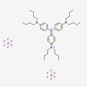 4-(Dibutylamino)-N-[4-(dibutylamino)phenyl]-N-[4-(dibutyliminio)-2,5-cyclohexadien-1-ylidene]benzenaminium hexafluoroantimonate(1-)