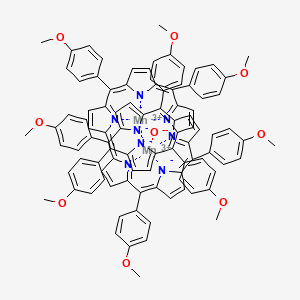 molecular formula C96H72Mn2N8O9 B1496981 Manganese(3+);oxygen(2-);5,10,15,20-tetrakis(4-methoxyphenyl)porphyrin-22,24-diide 