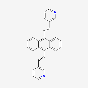 molecular formula C28H20N2 B1496987 9,10-bis((E)-2-(pyridin-3-yl)vinyl)anthracene 