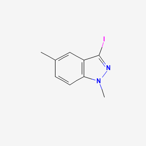molecular formula C9H9IN2 B1497000 3-碘-1,5-二甲基-1H-吲唑 CAS No. 1015846-43-1