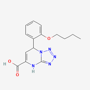 7-(2-Butoxyphenyl)-4,7-dihydrotetrazolo[1,5-a]pyrimidine-5-carboxylic acid