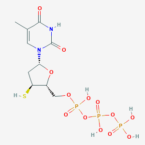 molecular formula C10H17N2O13P3S B149703 3'-Mercapto-3'-deoxythymidine-5'-triphosphate CAS No. 135490-62-9