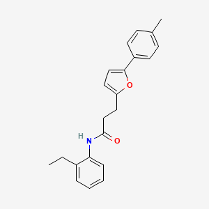 N-(2-ethylphenyl)-3-[5-(4-methylphenyl)furan-2-yl]propanamide