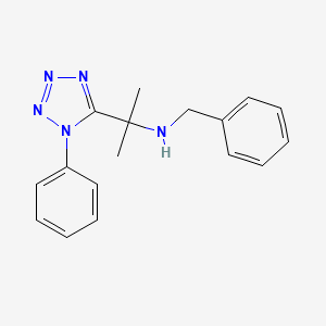 N-benzyl-2-(1-phenyl-1H-tetrazol-5-yl)propan-2-amine