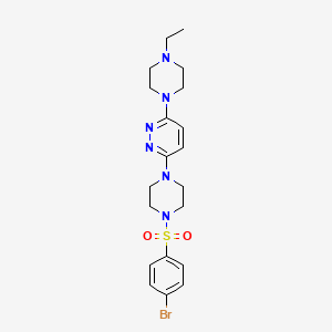 3-[4-(4-Bromobenzenesulfonyl)piperazin-1-YL]-6-(4-ethylpiperazin-1-YL)pyridazine