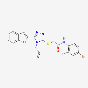 2-{[5-(1-benzofuran-2-yl)-4-(prop-2-en-1-yl)-4H-1,2,4-triazol-3-yl]sulfanyl}-N-(4-bromo-2-fluorophenyl)acetamide