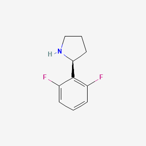 molecular formula C10H11F2N B1497035 (2S)-2-(2,6-Difluorophenyl)pyrrolidine 