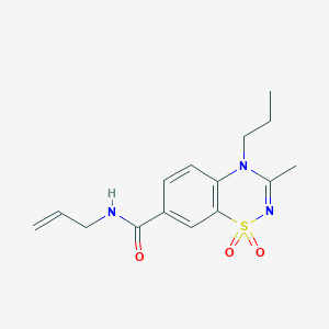 N-allyl-3-methyl-4-propyl-4H-1,2,4-benzothiadiazine-7-carboxamide 1,1-dioxide