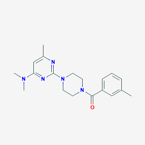 N,N,6-trimethyl-2-[4-(3-methylbenzoyl)piperazin-1-yl]pyrimidin-4-amine