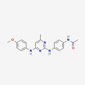 N-[4-({4-[(4-methoxyphenyl)amino]-6-methylpyrimidin-2-yl}amino)phenyl]acetamide