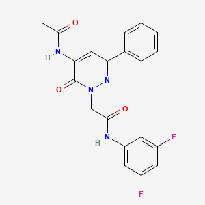 2-[5-(acetylamino)-6-oxo-3-phenylpyridazin-1(6H)-yl]-N-(3,5-difluorophenyl)acetamide